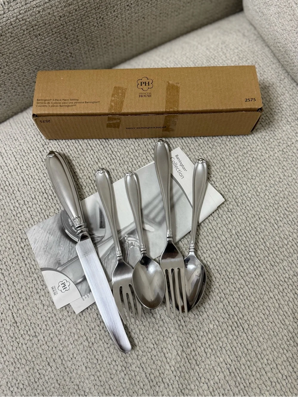Princess House Barrington 5-Piece Flatware Setting 2575